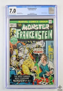 1973 Marvel Comics MONSTER of FRANKENSTEIN #1 CGC 7.0 Mike Ploog Cover & Art - Picture 1 of 4