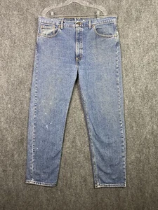 VINTAGE Levi's 505 Mens Jeans Blue Size 40x32 Straight Leg Regular Fit Cotton - Picture 1 of 15