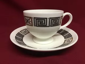 Wedgwood Asia Black 2 5/8" Cup & Saucer - Picture 1 of 4