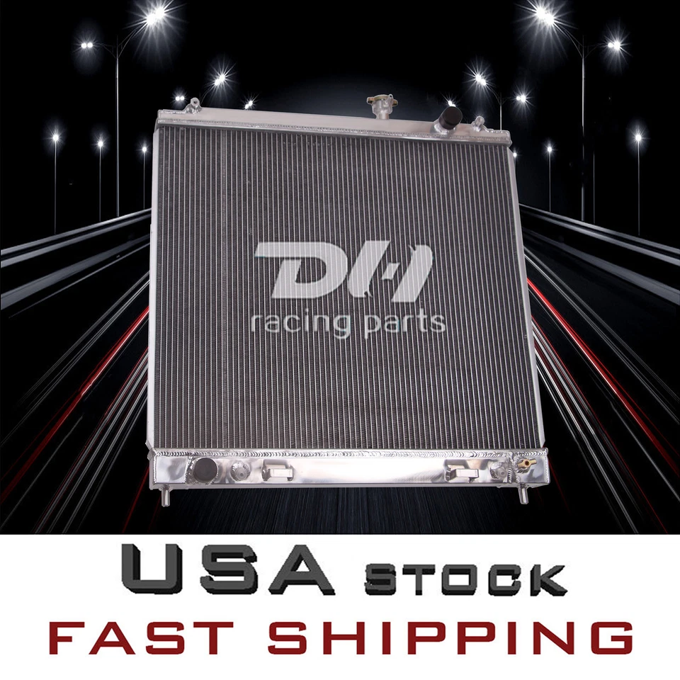 Radiador de 4 filas para 04-10 Infiniti QX56 / 05-15 Nissan Armada 08-14 Titan 5,6 L V8 Foto 1 de 4