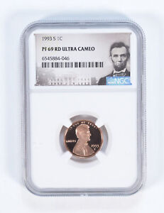 1993-S Lincoln Memorial Cent PF69 RD NGC Graded - Special Label *0359