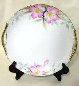 Plato de pastel vintage Noritake Azalea 9 3/4 mango corona verde #19322 - Imagen 1 de 7