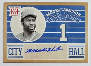 Mookie Wilson 2013 Hometown Heroes City Hall Gold Autograph #6/10 New York Mets - Picture 1 of 2