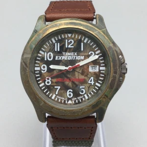 Timex Expedition RealTree Watch Men 45mm Date Camo Date Indiglo New Battery - Picture 1 of 16