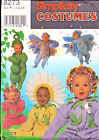 Toddler Costume Pea Fairy Sunflower flowers SZ 1-4 Simplicity 8273 UC