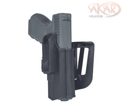 OWB HOLSTER FITS GLOCK14,17,19,20 Polymer Belt Holster W/ Release Retention - Image 1 of 4