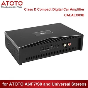 Clase D Amplificador Coche Digital Compacto 4 Canales 4x55W 4-8 Ω para ATOTO A6/F7 - Imagen 1 de 9