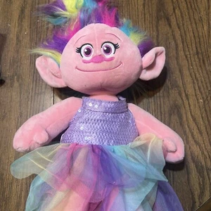 Build-A-Bear Workshop 16' Trolls World Tour, Poppy W/ Rainbow Hair - Picture 1 of 2