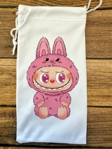 Soft Eye Sunglasses White Accessory Pouch Pull Top Portable Pink Pop Monster - Picture 1 of 1