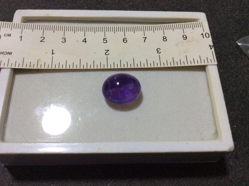  AMETISTA BRASILIANA NATURALE  CABOCHON 16  CARATI - Immagine 1 di 1