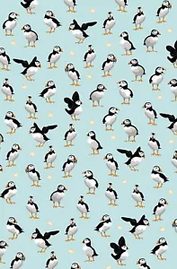Samuel Lamont UK Puffin Birds Cotton Collectible Kitchen Tea Towel - Picture 1 of 1
