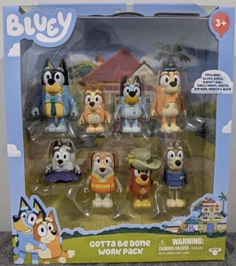Bluey Friends - Gotta Be Done Work Pack - 8 Figuren Multipack - Neu im Karton - Bild 1 von 3