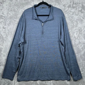 TravisMathew Blue Heather 1/4 Zip Pullover XXL Performance Golf - Picture 1 of 7