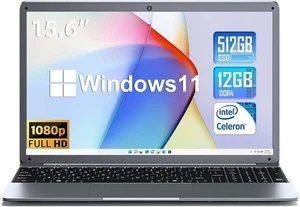 SGIN X15 15.6" FHD Celeron N5095A 2GHz Intel UHD Graphics 12GB RAM 512GB SSD Win - Picture 1 of 1