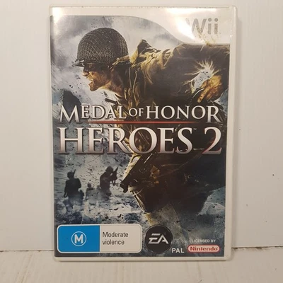 Medal of honor: Heroes 2 (Wii, 2007) EA Games Complete with manual - Image 1 of 4