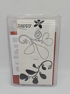 Stampin Up Definitely Decorative Organic Outlines Set of 4 Stamps Retired NEW - Picture 1 of 3