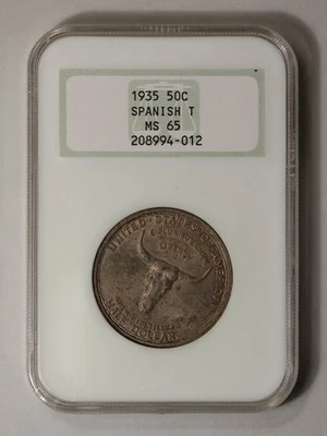 SPANISH TRAIL 1935 50C Silver Commemorative NGC MS65 - Image 1 of 4