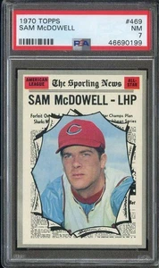 1970 TOPPS #469 SAM MCDOWELL PSA 7 INDIANS ALL-STAR *B70001 - Picture 1 of 2