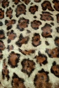 1 Adrienne Landau Rabbit Real Fur Cheetah Leopard Throw Pillow Cover - Picture 1 of 5