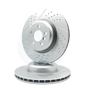 Para BMW X3 G01 Sdrive 18d M Sport Hoyuelo Y Discos de Freno Trasero Rayados Par - Imagen 1 de 11