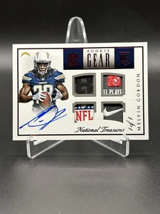 2015 Panini National Treasures Melvin Gordon Rookie Gear Patch Auto RPA #1/1 - Picture 1 of 2