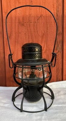 VTG Armspear 1925 B&O RR Baltimore & Ohio Railroad Lantern Adlake Clear Globe - Image 1 of 4