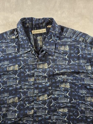 Vintage Munsingwear Shirt Mens XXL 2XL Marlin Fish Hawaiian Beach Rayon Pocket - Image 1 of 4