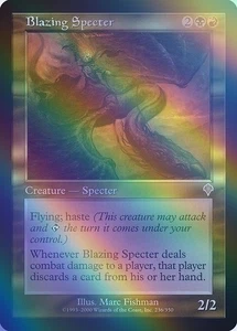 Magic The Gathering Blazing Specter Foil English Gold Invasion INV - Picture 1 of 1