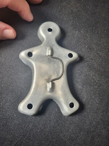 Vintage cookie cutter, Gingerbread Man, Aluminum with Unique Handle - Picture 1 of 5