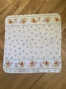 Vintage 1980's Winnie The Pooh & Piglet Baby Receiving Blanket 28" X 29" - Picture 1 of 8