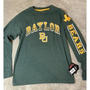 Camisa verde manga larga Baylor University juvenil talla M 12-14 - Imagen 1 de 3
