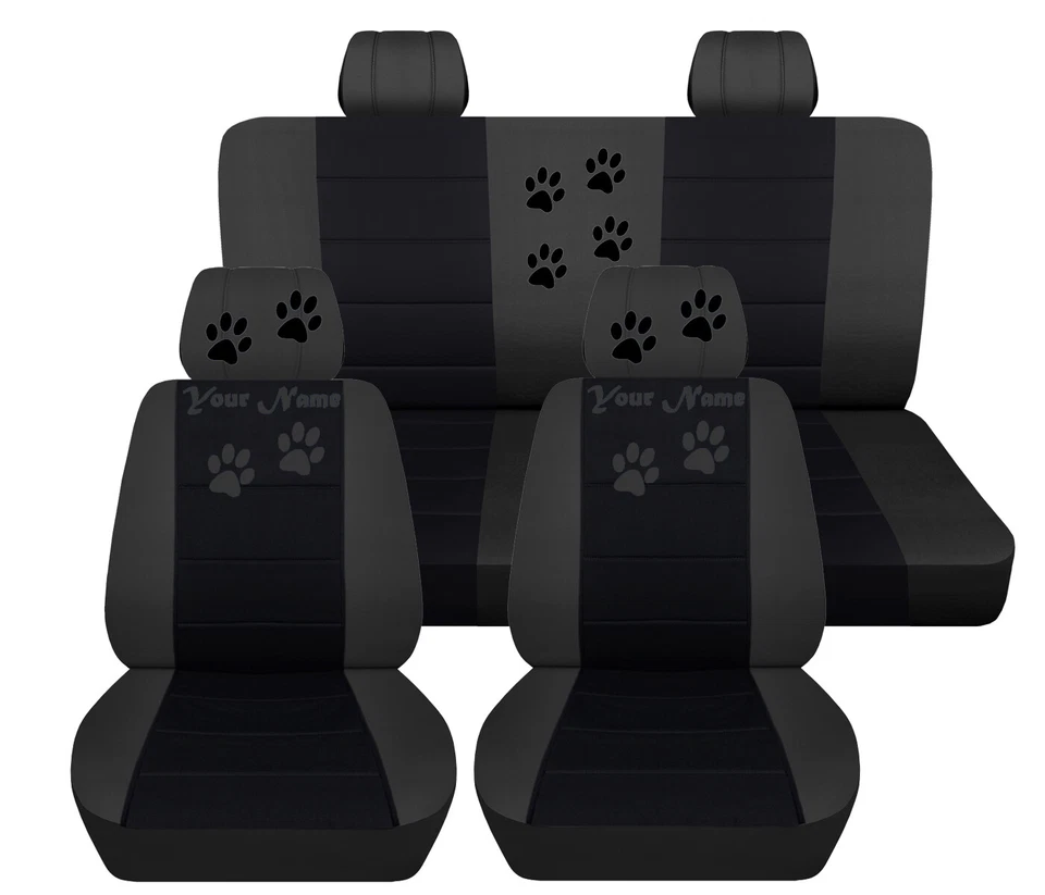 Car Seat Covers Fits 2008 to 2012 Jeep Liberty Seat Covers - Paw Print Covers - Image 1 of 1