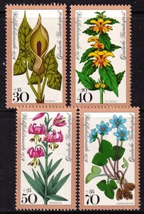 Germany 1978 Meadow Flowers Complete Mint MNH Set SC B542-B545 - Picture 1 of 1