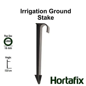 Irrigation Hold down Ground Stake 13mm / 16mm ID/OD Leaky Porous Supply Pipe - Picture 1 of 3