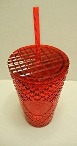 Starbucks 2021 Winter Holiday Bling studded Cold Cup Tumbler Red 16oz Neu - Bild 1 von 2