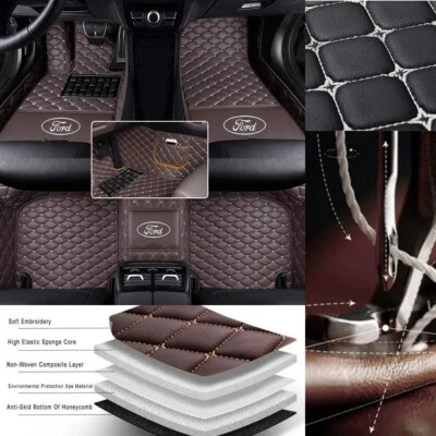 Custom For Ford Fiesta Flex Focus Car Floor Mats Cargo liners Waterproof Carpets - Изображение 1 из 4