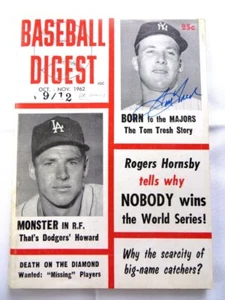 Tom Tresh Signed Autographed Magazine Baseball Digest 1962 Yankees JSA AG71936 - Picture 1 of 4