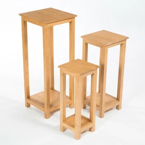 Console Telephone Table Plant Stand Solid Rubberwood FU-PL-003-HUV - Picture 1 of 6