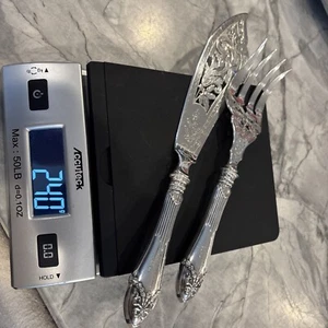 Antikes russisches 84 Silber Gabel & Fisch Servier Set. Schöner seltener Artikel. - Bild 1 von 11