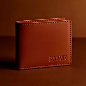 New Wallet RFID Blocking Genuine Leather wallet Cardholder Brown Red Soft Touch - Picture 1 of 16