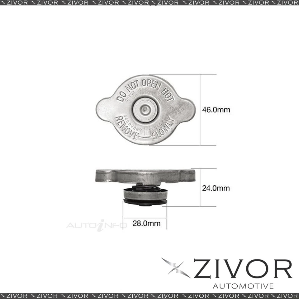New TRIDON RADIATOR CAP CB1390 *By ZIVOR* - image 1 of 1