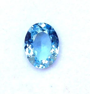 1.79 CTS Certified Natural Aquamarine Oval Cut 10x7.50 mm Lustrous Loose Gems - Picture 1 of 8