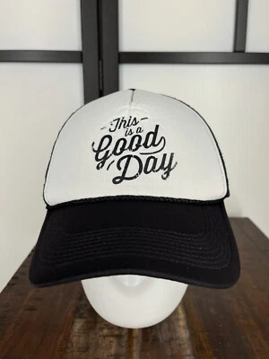 Gorra Decky Gorra Snap Back Adulto Negra Este Es Un Buen Día Camionero Poli Nylon Mezcla Foto 1 de 4