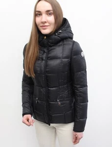 Giubbotto piumino trapuntato donna MONCLER Buis con cappuccio nero RARO taglia 0 ~XS/S - Foto 1 di 21