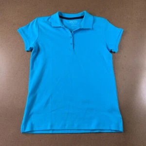 Nautica Girls Size XL (16) Blue Short Sleeve Uniform Polo Shirt New - Picture 1 of 7