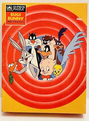 VTG 1989 Golden Looney Tunes Bugs Bunny and Friends Puzzle 63 Piece New Sealed. - Image 1 of 4
