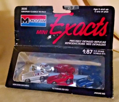 MINI EXACTS MONOGRAM EUROPEAN CLASSICS TRI PACK #2035 1989 1:87 HO MERCEDES GTO. - Image 1 of 4