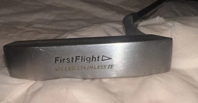 Vtg First Flight Milled Stainless 11 Putter Apollo Shaft First Flight Grip 36" - Image 1 of 4