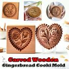 Mould Wooden Gingerbread Cookie Mold Cookie Cutter Molds Carved Shortbread Mold