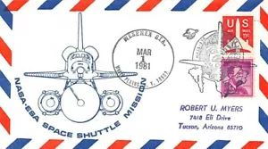 AK-Cover: NASA-ESA Space Shuttle Mission, veröffentlicht 3-1-1981, NASA-ESA abbrechen - Bild 1 von 2
